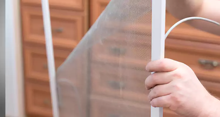 Privacy Mesh Screen Door Installation in North Fort Myers, FL