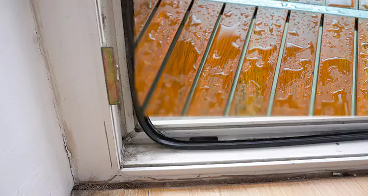 Water Leaking Wooden Patio Doors Repair in North Fort Myers, FL