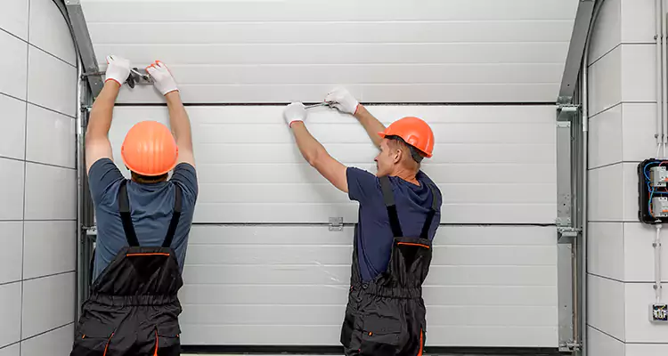 Garage Door Bottom Panel Repair in North Fort Myers, FL